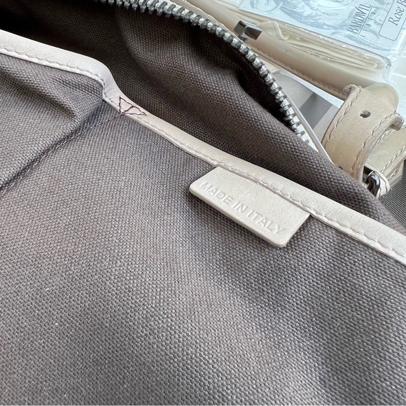 Authentic Burberry Smoked Check Satchel Beige Grey And Leather Bartow Bowler Bag - Picture 10 of 15